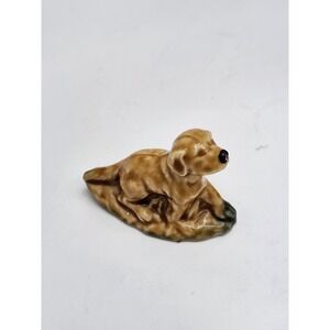 Vintage Wade England Retriever Puppy Dog Mini Tiny Porcelain Figure Figurine